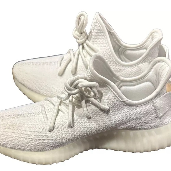 Men’s Size 9 - adidas Yeezy Boost 350 V2 Low Cream White / Triple White - Picture 6 of 10